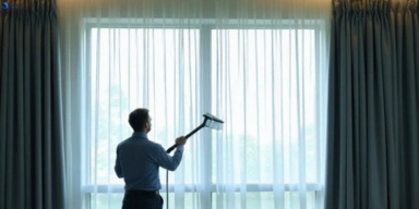 Commercial drapes cleaning service newstead hotels offices