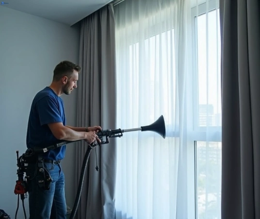 Professional drapes cleaning process tools Matty Curtain Cleaning newstead